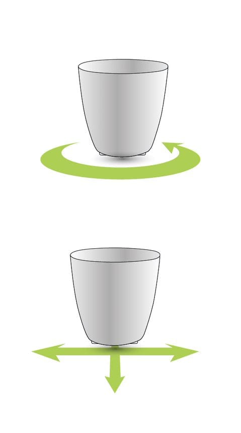 Plastkon Növénytartók Ella Twist'n'Roll Kaspó