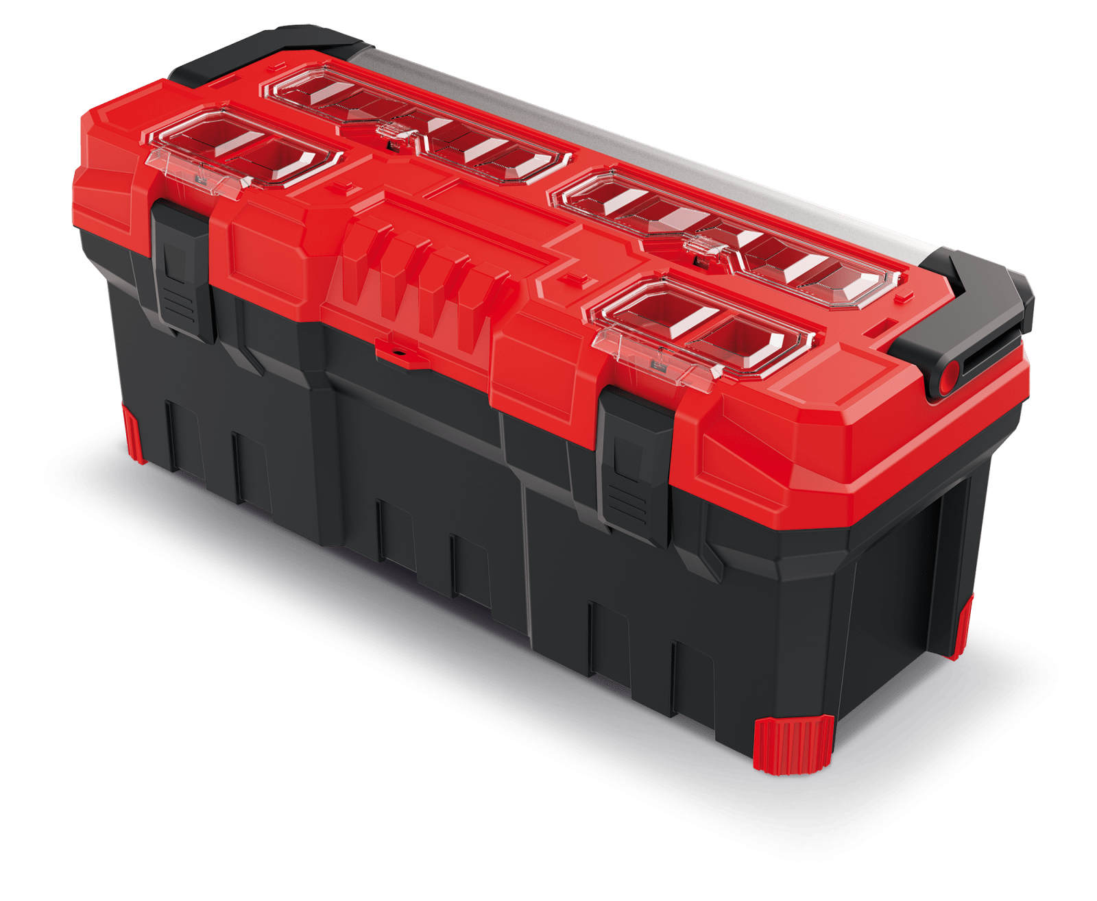 Prosperplast 75 x 30 x 30 cm / piros Kistenberg Titan Plus Szerszámosláda 75 Alumínium Fogantyúval