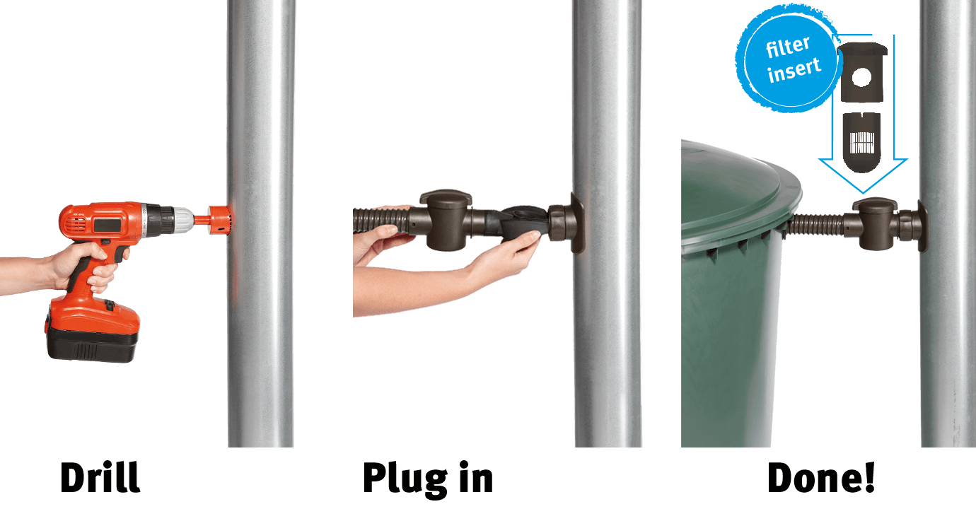 Prosperplast Kerti_kiegészítők Ereszcsatorna Vízgyűjtő Szett Esővízgyűjtőhöz Speed