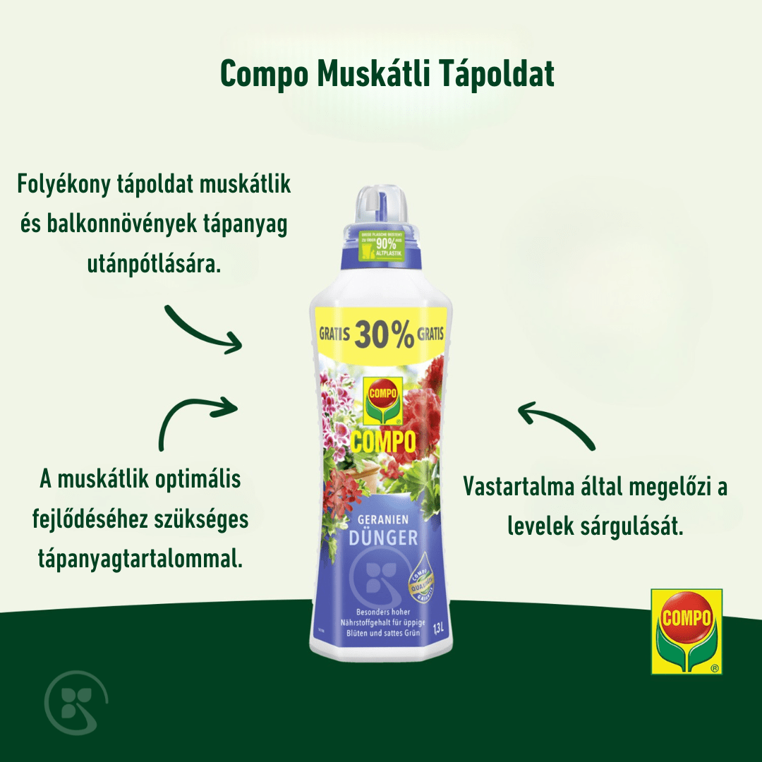 Compo Ápolás_és_gondozás 1,3 l Compo Tápoldat Muskátli 1,3L