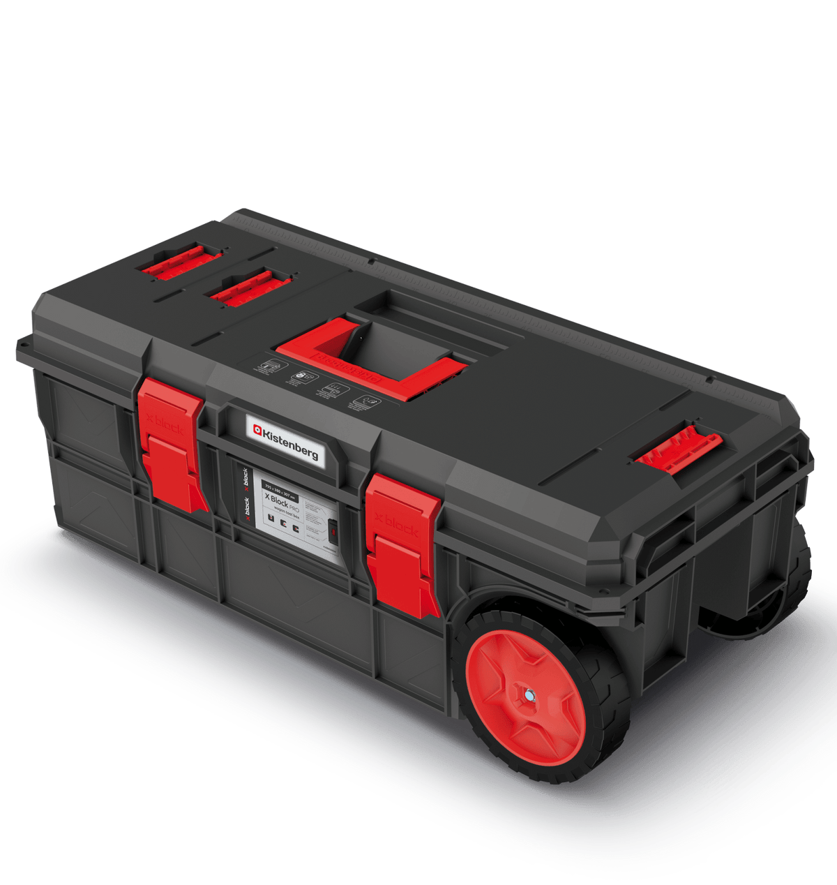 Prosperplast Tároló_eszközök Kistenberg X Block Wagon 80 gurulós szerszámosláda 80 cm