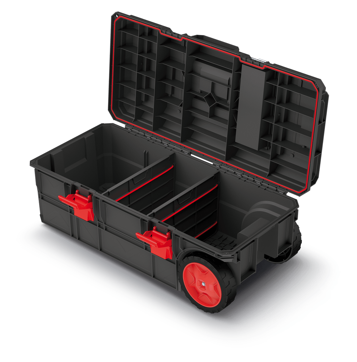 Prosperplast Tároló_eszközök Kistenberg X Block Wagon 80 gurulós szerszámosláda 80 cm