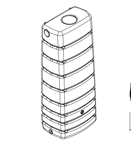 4Rain Kerti kiegészítők szürke / 330 Slim Stone Esővízgyűjtő 500L