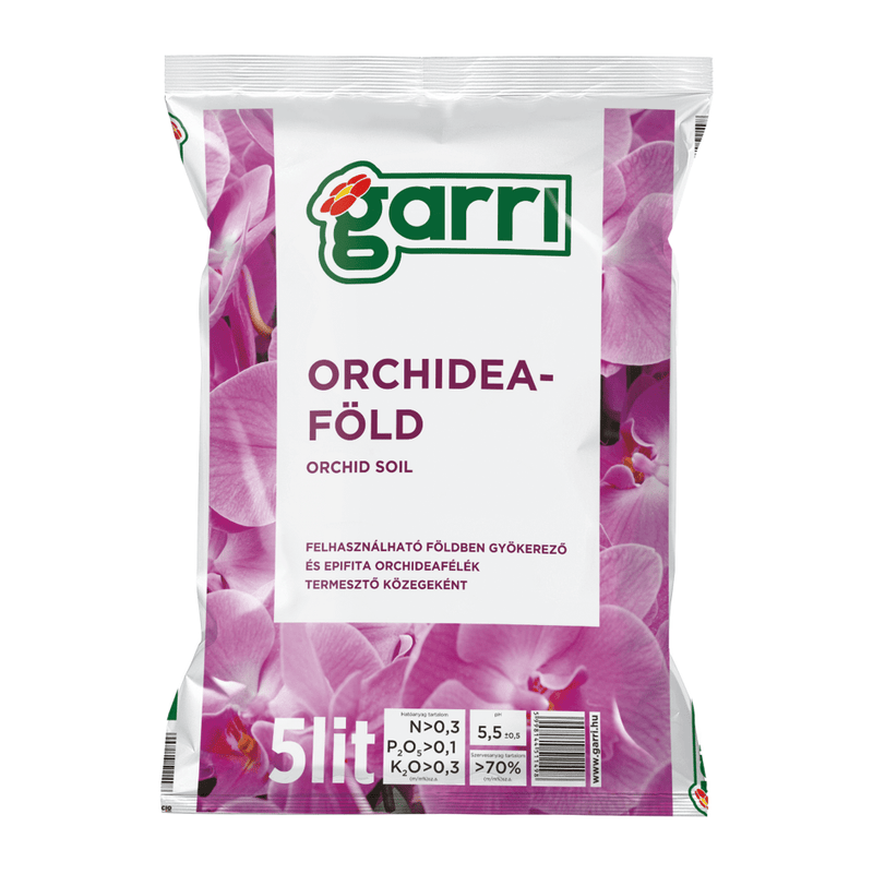 Gardinohu Ápolás_és_gondozás 5 l Garri Virágföld Orchidea