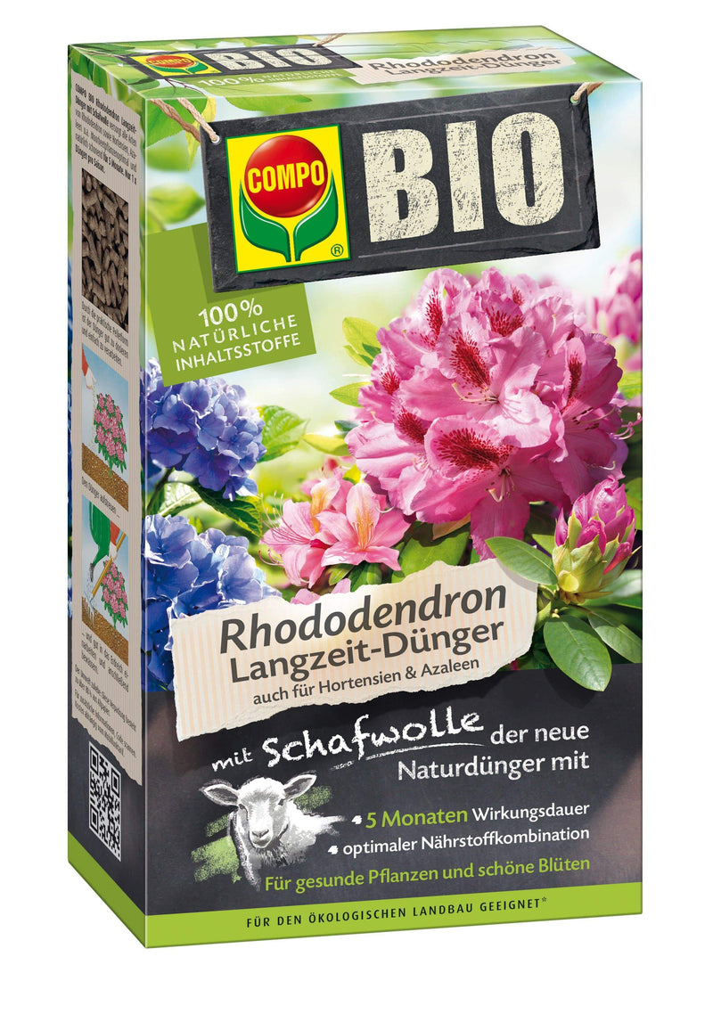 Gardinohu Ápolás_és_gondozás 750 g Compo Biotáp Rhododendronhoz Gyapjúval