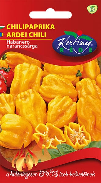 Réde Ápolás_és_gondozás 20 szem Habanero Chili Narancssárga vetőmag